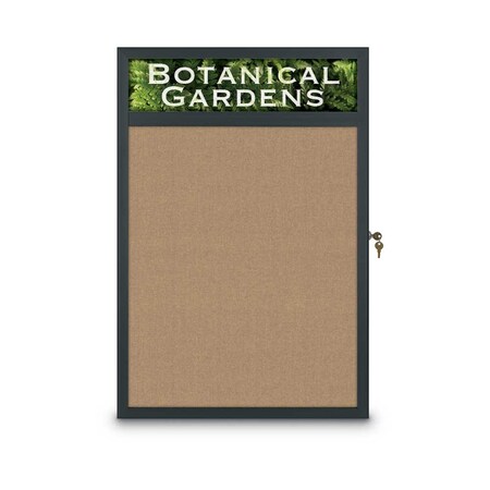 United Visual Products Open Faced Traditional Corkboard, 60x48" UV644A-GOLD-RUBBER